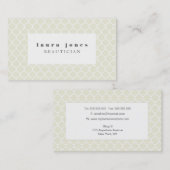 Muster des neutralen marokkanischen Stylisten Visitenkarte (Vorne/Hinten)