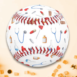 Muster des niedlichen Arztassistenzsystems Baseball