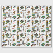 Muster des Packpapiers für Fischereierzeugnisse Geschenkpapier (Flach)