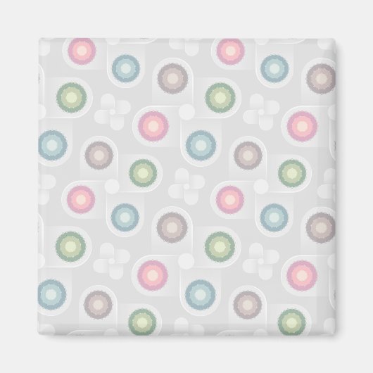 Muster des Pastellkreises Magnet (Vorne)