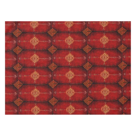 Muster des persischen Teppichs im Rot Tischdecke (Vorderseite (Horizontal))
