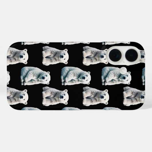 Muster des Polarbärs Case-Mate iPhone Hülle (Rückseite (Horizontal))
