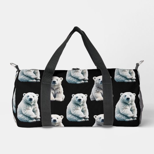 Muster des Polarbärs Duffle Bag (Vorderseite)