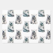 Muster des Polarbärs Geschenkpapier Set (Vorderseite 2)