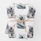 Muster des Polarbärs Geschenkpapier Set (Beispiel)