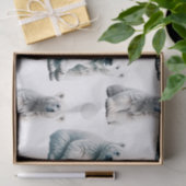 Muster des Polarbärs Seidenpapier (Geschenk)