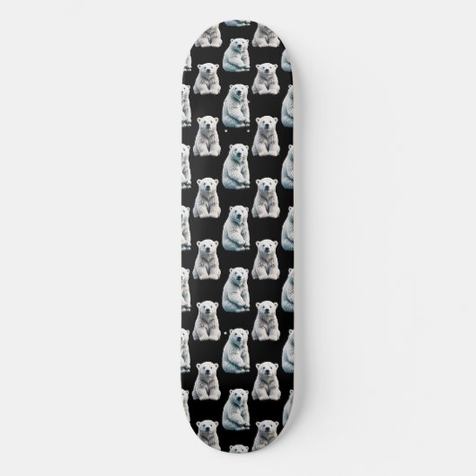 Muster des Polarbärs Skateboard (Vorderseite)
