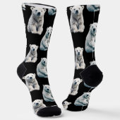 Muster des Polarbärs Socken (Gewinkelt)