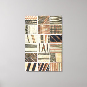 Muster des polynesischen Tapa vom Koch Leinwanddruck