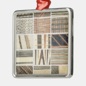 Muster des polynesischen Tapa vom Koch Silbernes Ornament (Links)
