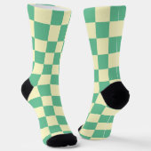 Muster des Retro-Schachbretts Socken (Gewinkelt)