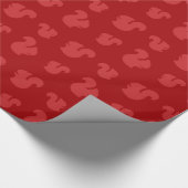 Muster des roten Eichhörnchens Geschenkpapier (Ecke)