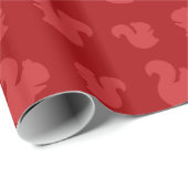 Muster des roten Eichhörnchens Geschenkpapier (Rolleneckpunkt)
