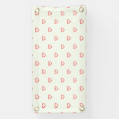 Muster des roten Herzens, Niedlich, Liebe Banner (Vertikal)