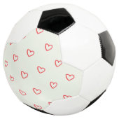 Muster des roten Herzens, Niedlich, Liebe Fußball (Dreiviertel)