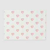Muster des roten Herzens, Niedlich, Liebe Seidenpapier (Vorderseite)