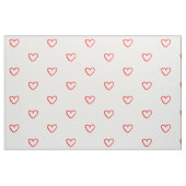 Muster des roten Herzens, Niedlich, Liebe Stoff (Fat Quarter (45,7 x 55,9 cm))