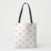 Muster des roten Herzens, Niedlich, Liebe Tasche (Vorderseite)