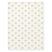 Muster des roten Herzens, Niedlich, Liebe Tischdecke (Vorderseite)