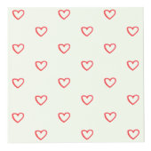 Muster des roten Herzens, Niedlich, Liebe Würfel (Vorderseite)