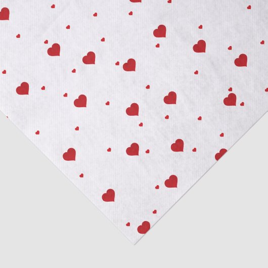 Muster des roten Herzens Seidenpapier (Ausschnitt)