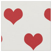 Muster des roten Herzens Stoff (Nahaufnahme)