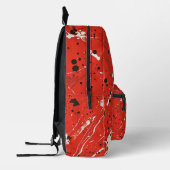 Muster des roten Paint-Spritzers Bedruckter Rucksack (Links)