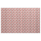 Muster des roten und braunen Polka-Punktes Strip Stoff (Yard (91,4 cm))