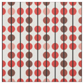 Muster des roten und braunen Polka-Punktes Strip Stoff (Muster)