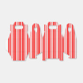 Muster des roten weißen vertikalen Streifens Geschenkschachtel (Ungefaltet)