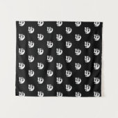 Muster des Schädelknochens II Wandteppich (Vorderseite (Horizontal))