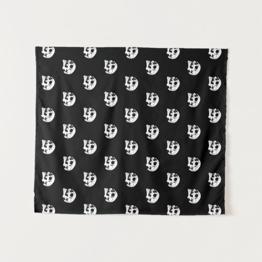 Muster des Schädelknochens II Wandteppich (Vorderseite (Horizontal))