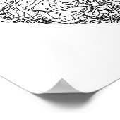 Muster des Schmetterlingsherzes 2 Poster (Ecke)