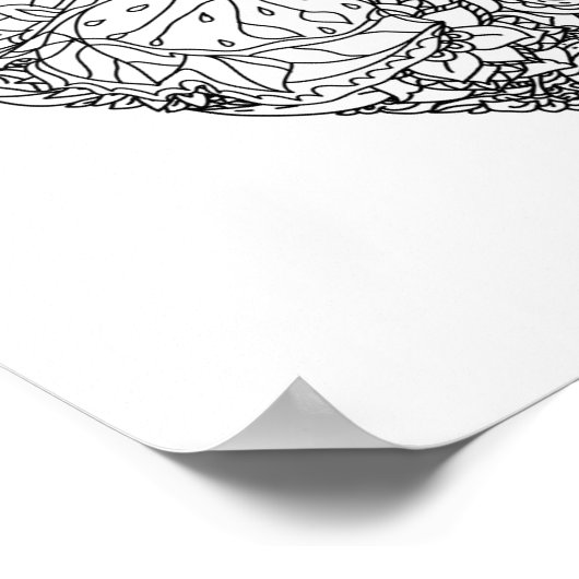 Muster des Schmetterlingsherzes 2 Poster (Ecke)