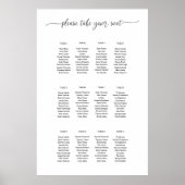 Muster des Sitzplans 9 Poster (Vorne)