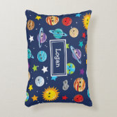 Muster des Sonnensystems für Kinder Dekokissen (Vorderseite(Vertikal))