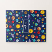Muster des Sonnensystems für Kinder Puzzle (Horizontal)