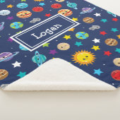 Muster des Sonnensystems für Kinder Sherpadecke (3/4)