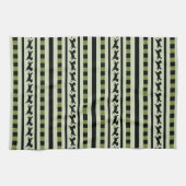 Muster des spielerischen Hundes Geschirrtuch (Horizontal)