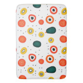 Muster des spielerischen Punktkreises Badematte (Vorderseite Vertikal)