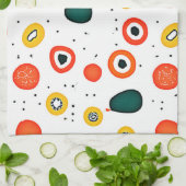 Muster des spielerischen Punktkreises Geschirrtuch (Gefaltet)