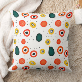 Muster des spielerischen Punktkreises Kissen