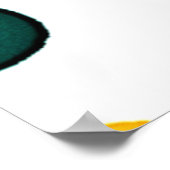 Muster des spielerischen Punktkreises Poster (Ecke)