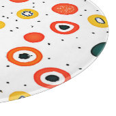 Muster des spielerischen Punktkreises Schneidebrett (Ecke)