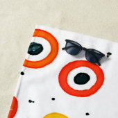 Muster des spielerischen Punktkreises Strandtuch (Beispiel)