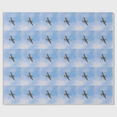 Muster des Spitfire MK IX MK923 Geschenkpapier (Flach)