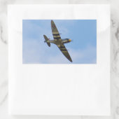Muster des Spitfire MK IX MK923 Rechteckiger Aufkleber (Tasche)