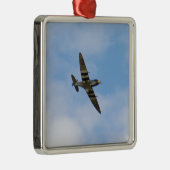 Muster des Spitfire MK IX MK923 Silbernes Ornament (Rechts)