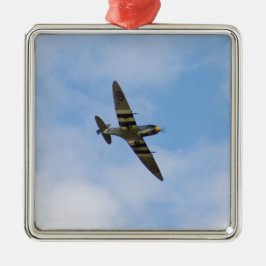 Muster des Spitfire MK IX MK923 Silbernes Ornament