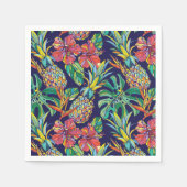 Muster des tropischen Ananas-Hibiskus Serviette (Vorderseite)